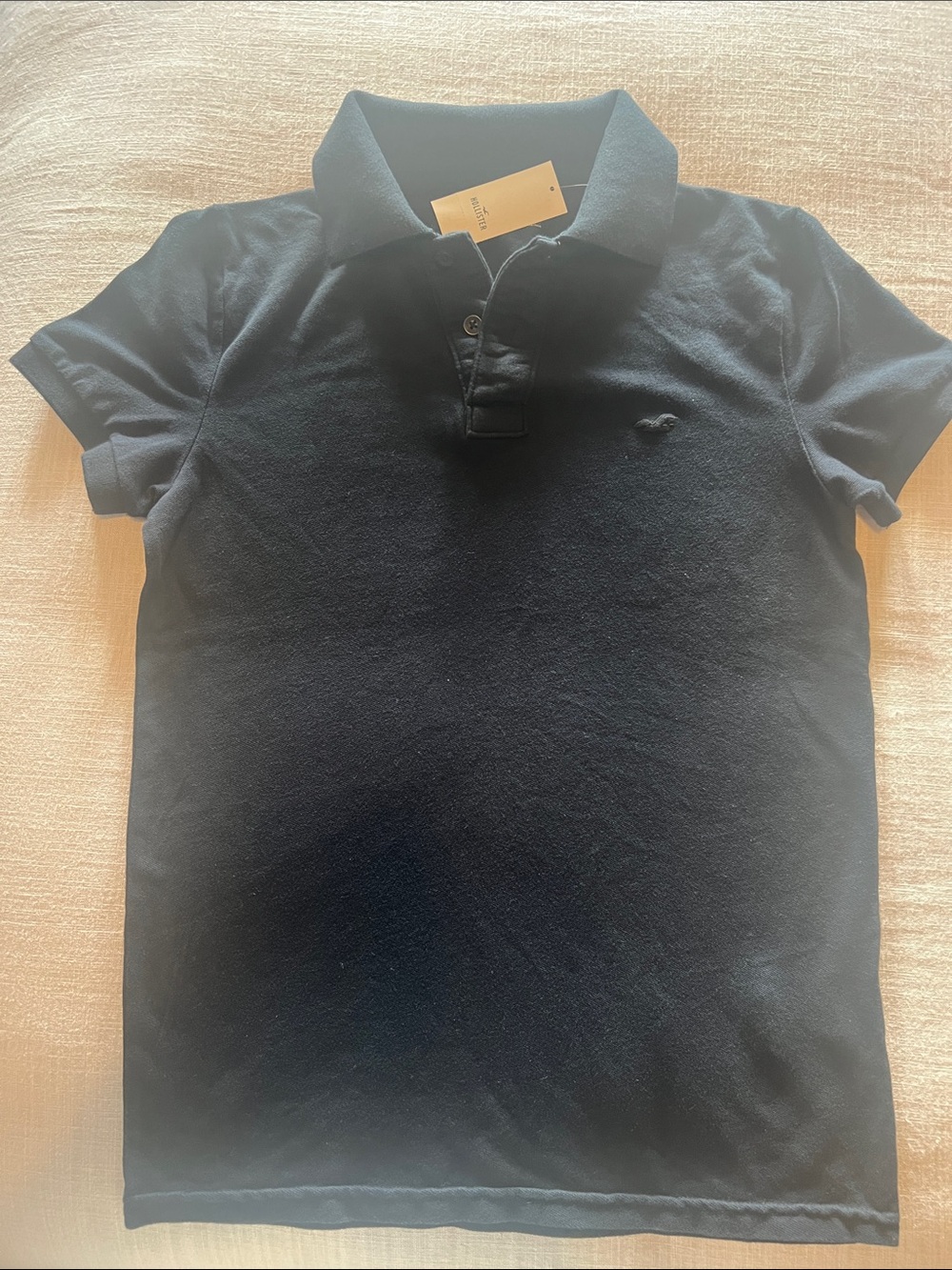 NWT Hollister Men’s Black Polo Shirt